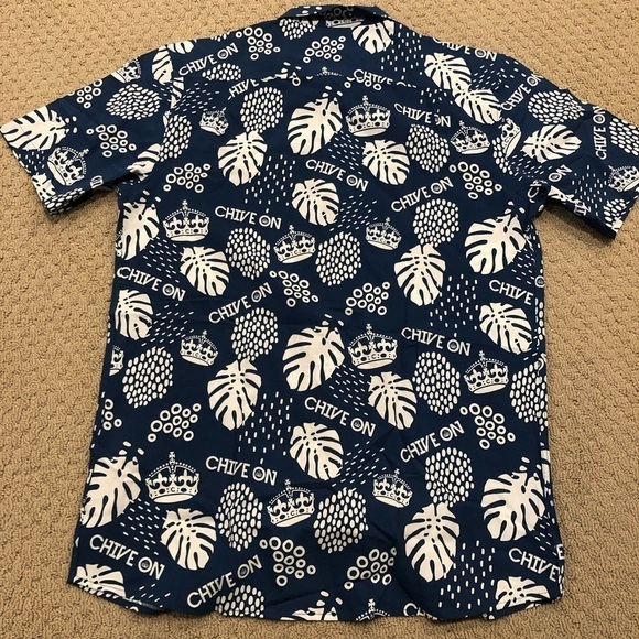 Tipsy Elves Chive On button up shirt. - Picture 4 of 4